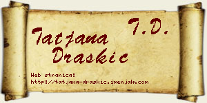 Tatjana Draškić vizit kartica